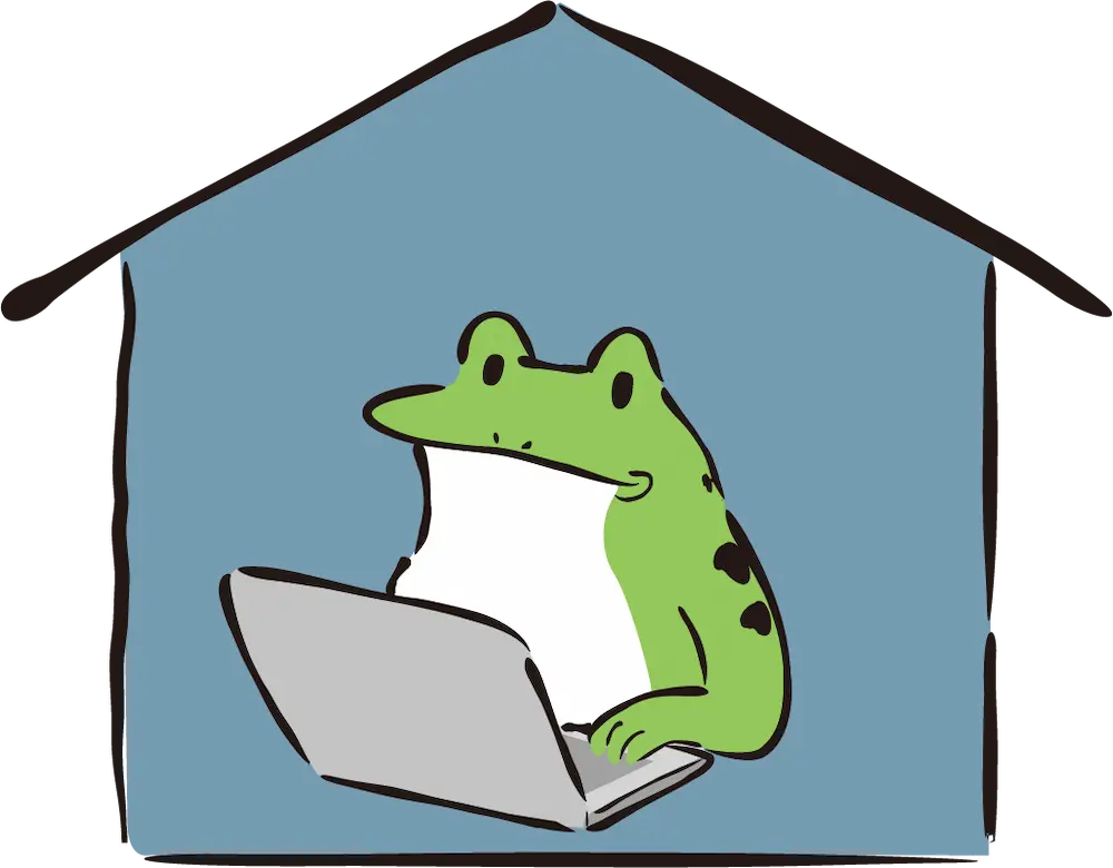 カエルの人 logo